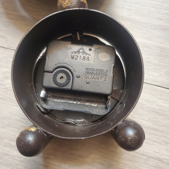 Vintage Decorative Tabletop World Globe Clock 11" Home Decor - Picture 6 of 6